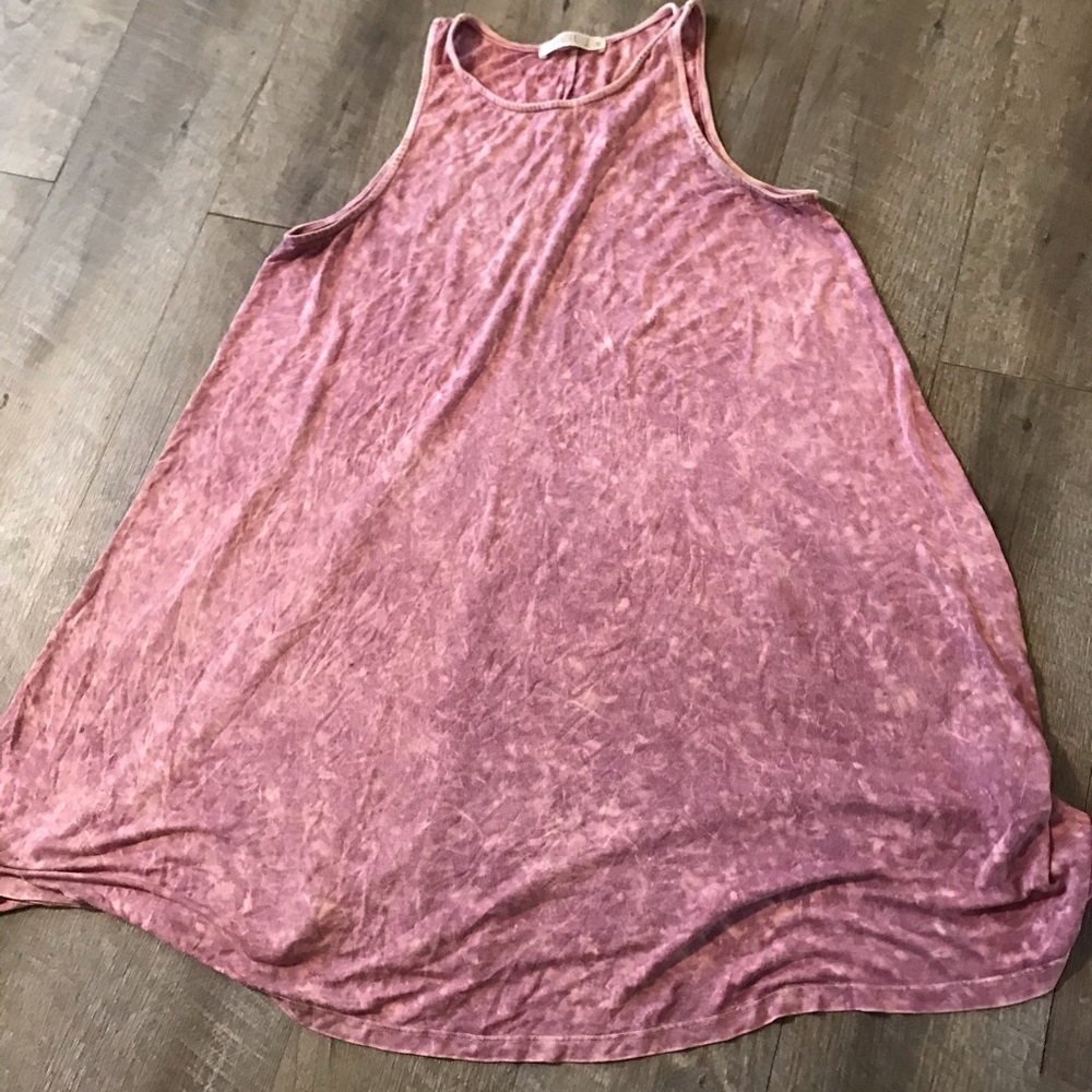 Wonderlux tank dress size small died pink
